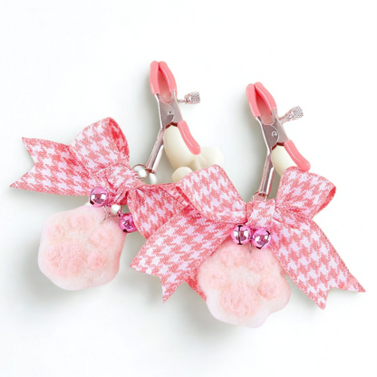 Grampos de Mamilo com Pelúcia