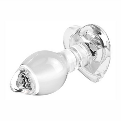 Plug Vidro G - Coração DIAMOND - PV-041