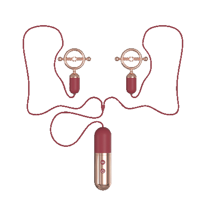 Grampo de Mamilos com Vibrador - Forbidden Lock- S-Hande