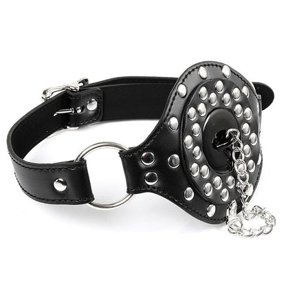 Mordaça de Metal com Couro Sintético