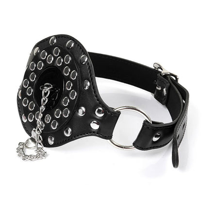 Mordaça de Metal com Couro Sintético