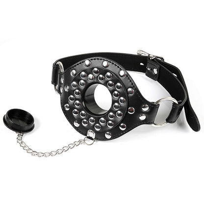Mordaça de Metal com Couro Sintético