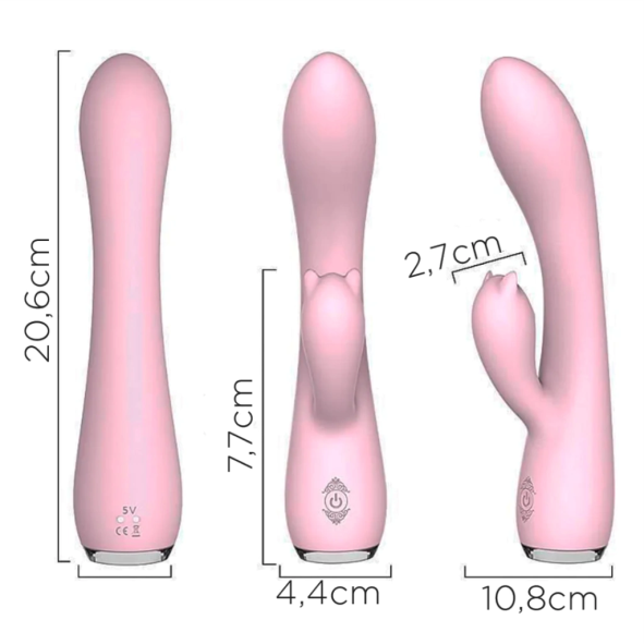 Vibrador Fanny com Estimulador Clitoriano S-HANDE
