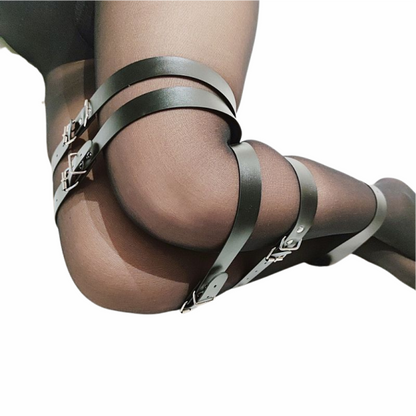 Harness - 7 Cintas de Contenção em Couro - SI - 9323