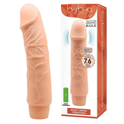 Pênis 19,5x4cm COM VIBRADOR - BARBARA JEFF 7.6