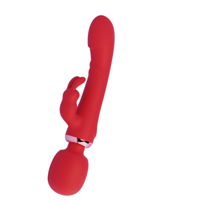 Vibrador Cindy PONTA DUPLA Com Varinha Mágica | MLVE4313