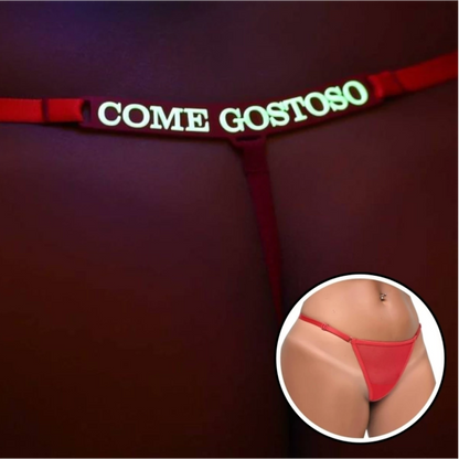 Calcinha Y5078 - COME GOSTOSO - BRILHA NO ESCURO