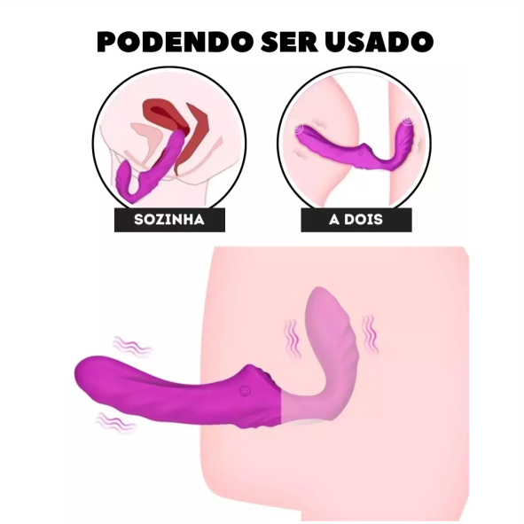 Vibrador NANA- RCT – para Casal STRAPON/STRAPLASS com Controle Remoto