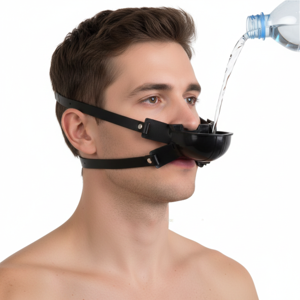 Mordaça com Bocal Funil P/ Introdução de Líquidos - SD-141