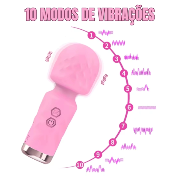 Vibrador Rebeca - MINI VARINHA MÁGICA - MLVM2149