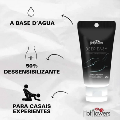 Gel Dessensibilizante ANAL 25g - DEEP EASY HOT FLOWERS