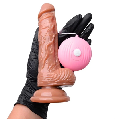 Cinta Com Pênis  DAVID 17,8x3,8 cm - VB116 (COM VIBRADOR)