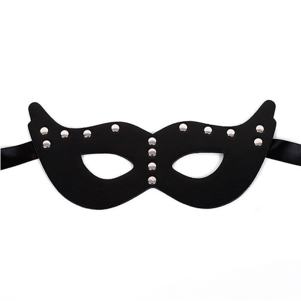 Máscara em Couro com Cetim de Amarrar - SI