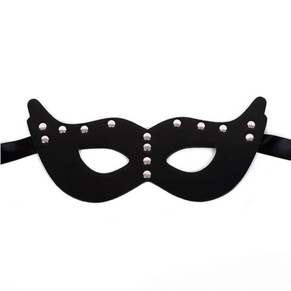 Máscara em Couro com Cetim de Amarrar - SI