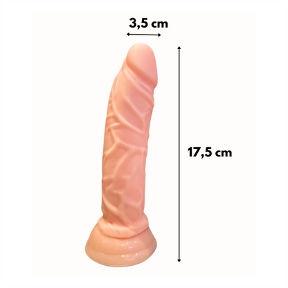 Pênis 17,5x3,5cm CYBERSIN COM VENTOSA | YSXN902