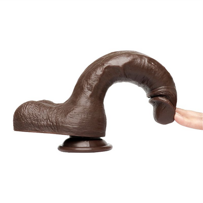 Pênis  25,0 x 4,8 cm Realístico - Marrom - SI - 9527