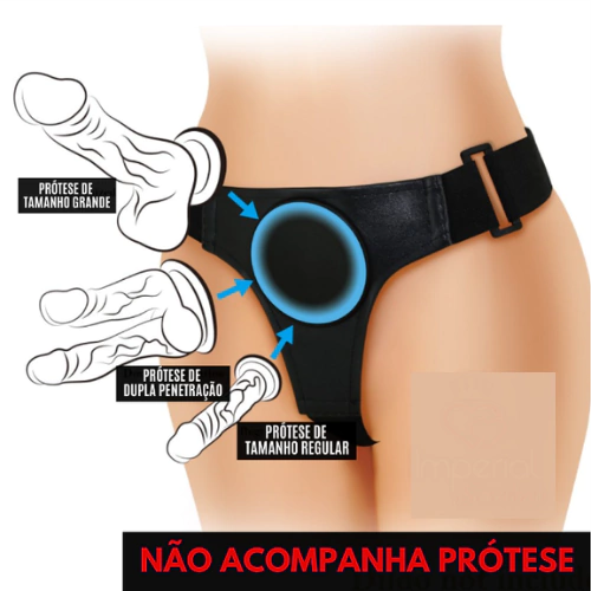 Cinta Com Base para Pênis Com Ventosa - HARNESS BRIEFS - CT038