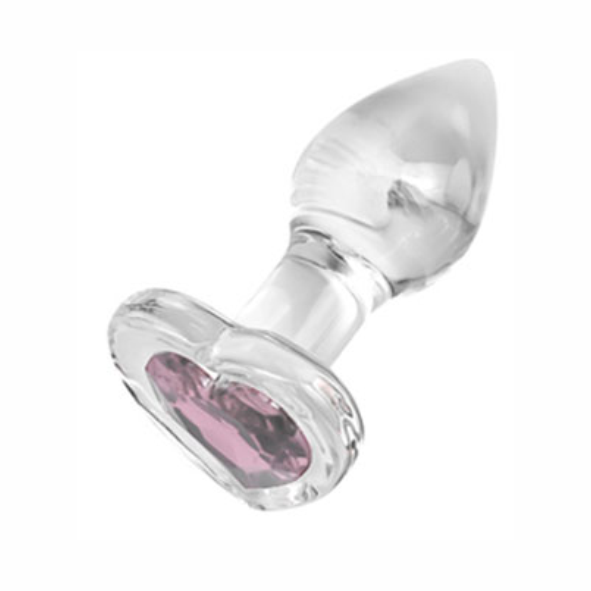 Plug Vidro G - Coração DIAMOND - PV-041