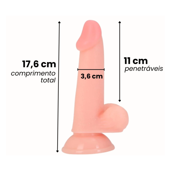 Cinta Com Mini Pênis 17x3,6cm - VB113