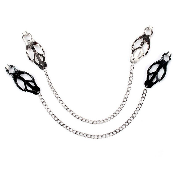 Grampos de Mamilos com Corrente