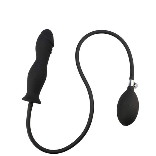 Plug Inflável com Glande Saliente e Bomba de Pressão Manual