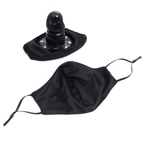 Máscara Facial com Mini Plug de Pênis Removível - SD-142
