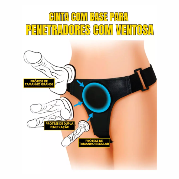 Cinta Com Pênis 17,5x3,5cm - VB117