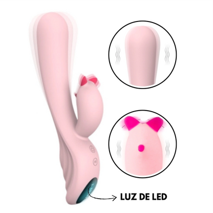 Vibrador Plume - Com Estimulador Clitoriano S-HANDE