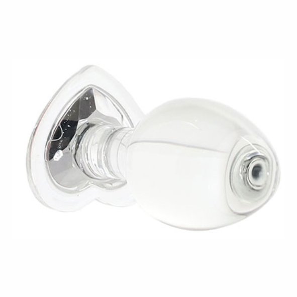 Plug Vidro G - Coração DIAMOND - PV-041