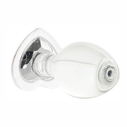 Plug Vidro G - Coração DIAMOND - PV-041