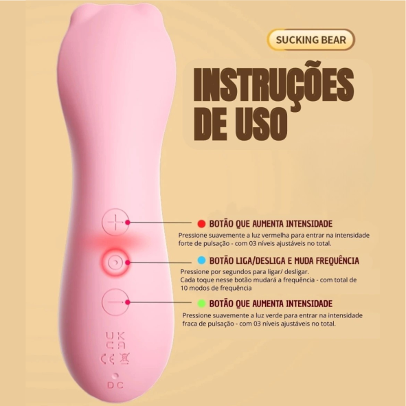 Estimulador De Clitóris Com Pulsação - URSINHO | MLVS2018