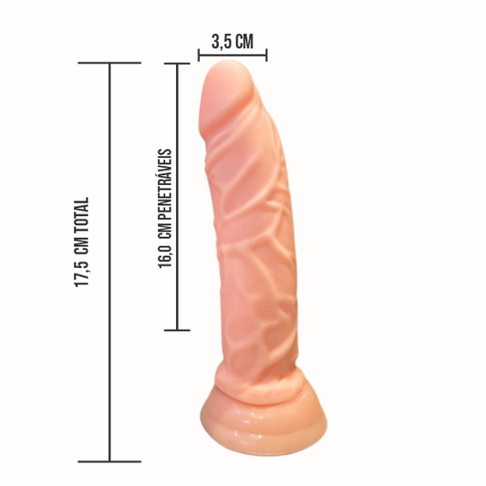Pênis 17,5x3,5cm CYBERSIN COM VENTOSA | YSXN902