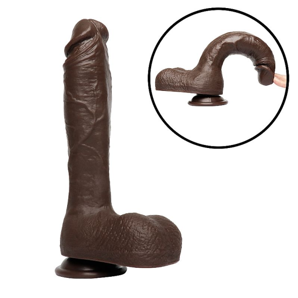Pênis  25,0 x 4,8 cm Realístico - Marrom - SI - 9527