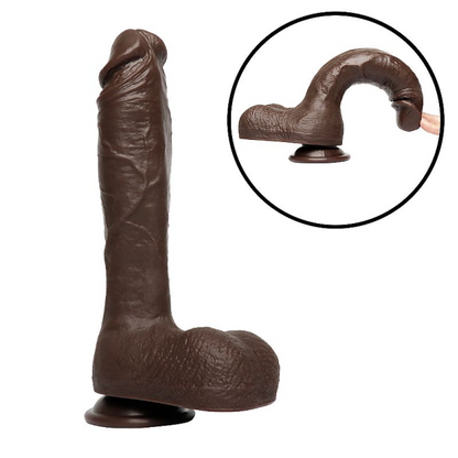 Pênis  25,0 x 4,8 cm Realístico - Marrom - SI - 9527