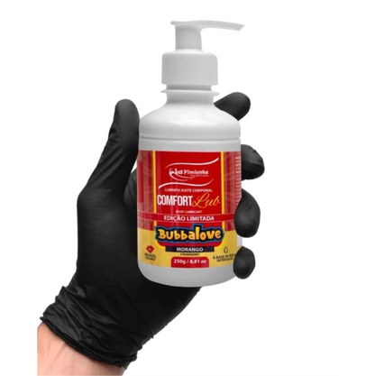 Lubrificante Beijável 250g - MORANGO BUBBALOVE
