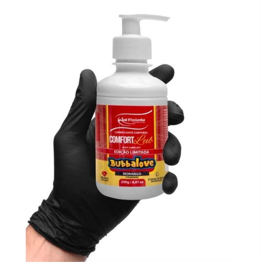 Lubrificante Beijável 250g - MORANGO BUBBALOVE