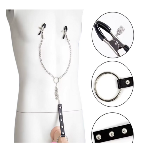 Grampos para Seios com Presilhas Ajustáveis