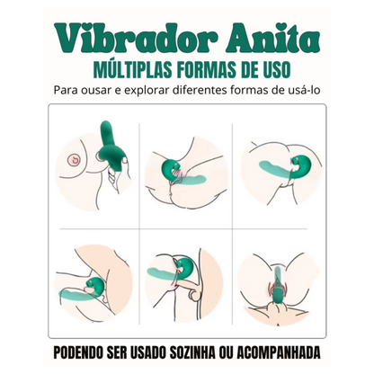 Vibrador Anita 3 EM 1 - Com Vibração, Tapping e Ondas de Pressão