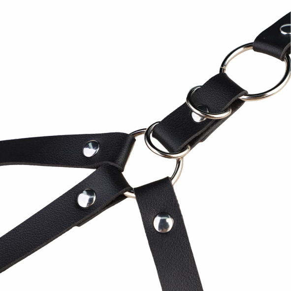 Harness Feminino de Couro - Fivelas - YOUVIBE - SA051
