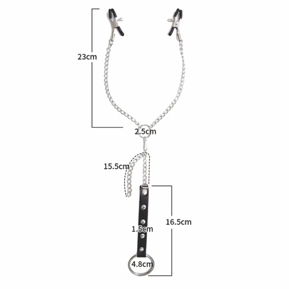 Grampos para Seios com Presilhas Ajustáveis