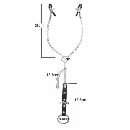 Grampos para Seios com Presilhas Ajustáveis