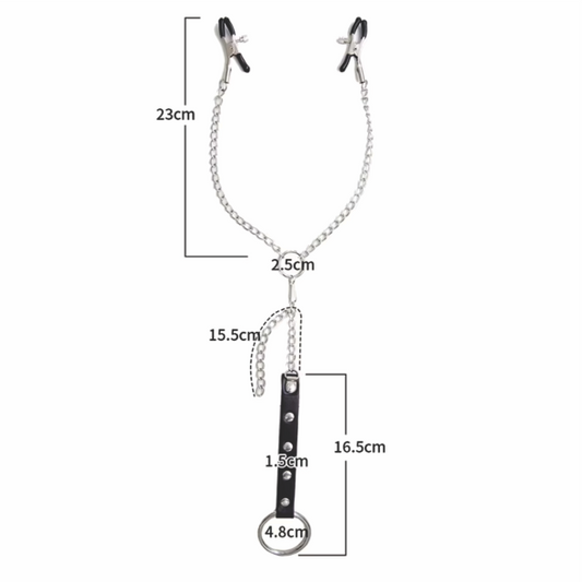 Grampos para Seios com Presilhas Ajustáveis