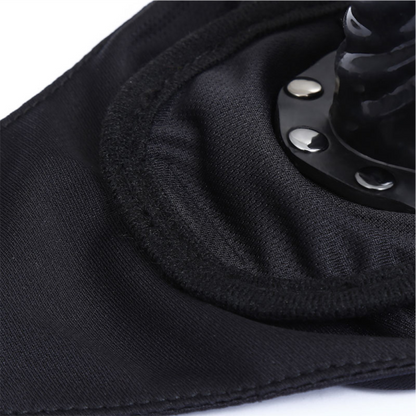 Máscara Facial com Mini Plug de Pênis Removível - SD-142