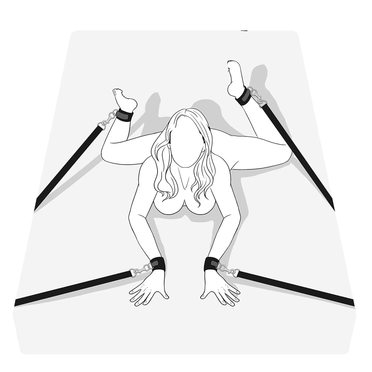 Separador de Tornozelo com Algema para Cama