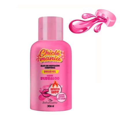 Gel Comestível Chiclete Bubbaloo 30 ml - CHICLÉ MANIA