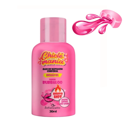 Gel Comestível Chiclete Bubbaloo 30 ml - CHICLÉ MANIA