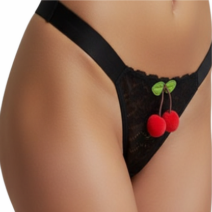 Calcinha Fio Dental String Cerejinha Mil Toques