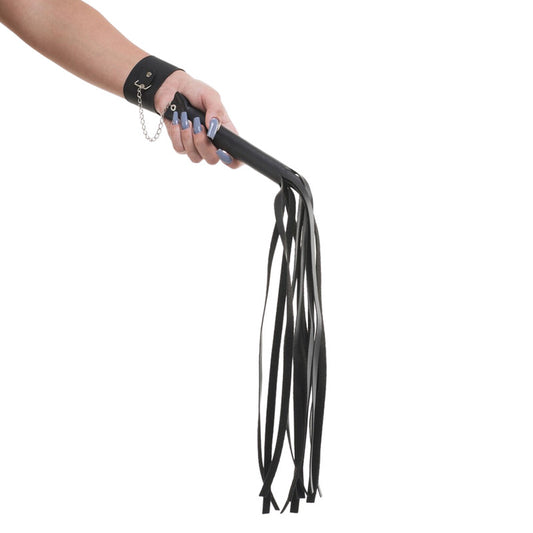 Chicote com Bracelete e Tiras em Couro Sintético