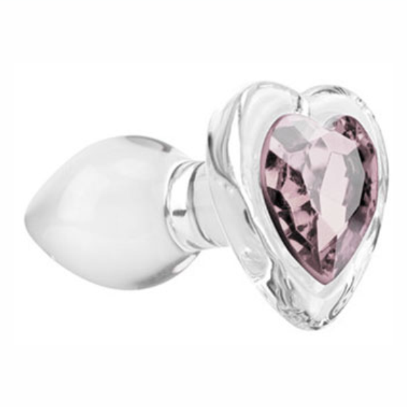 Plug Vidro G - Coração DIAMOND - PV-041
