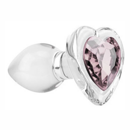 Plug Vidro G - Coração DIAMOND